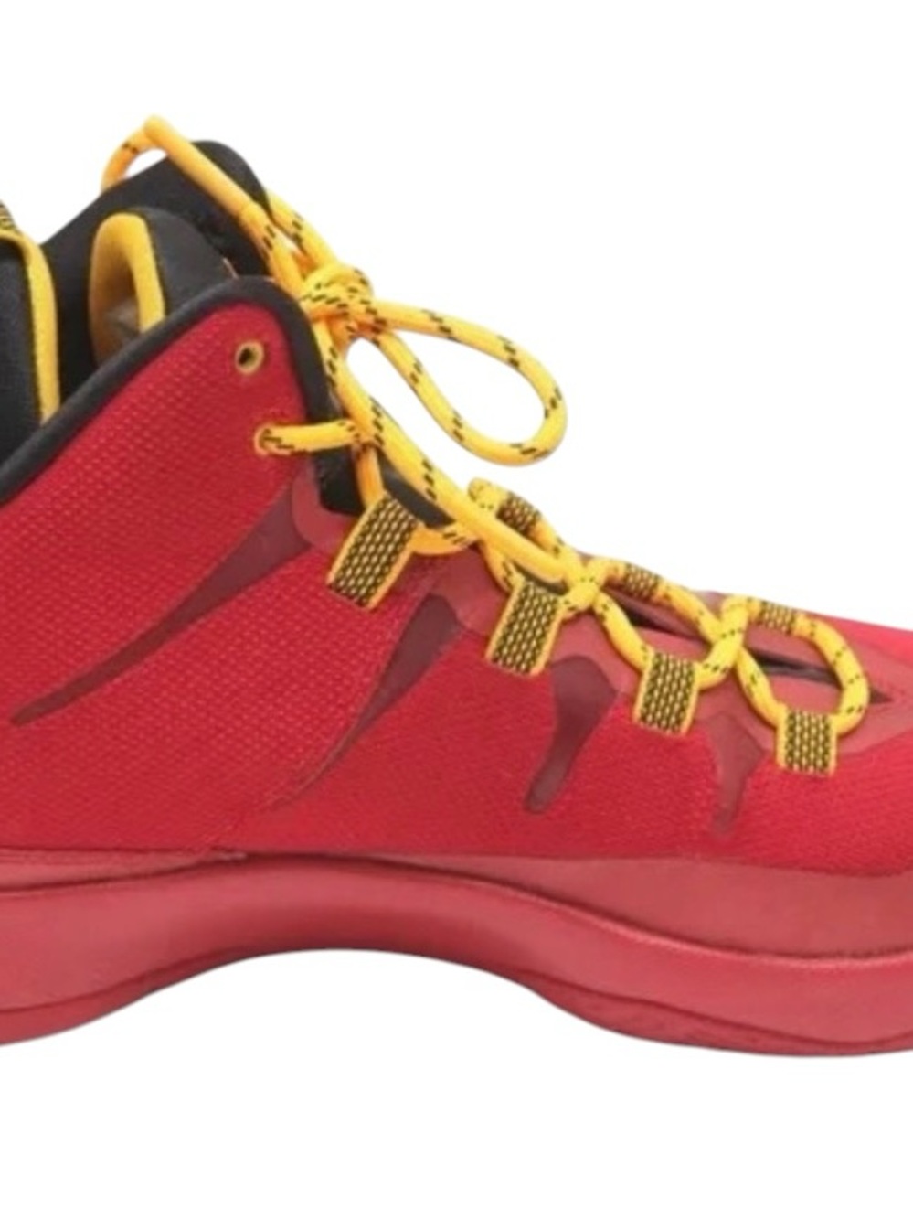 Jordan Yellow and Black High-Top Sneaker Tongue - Picture 4 of 7